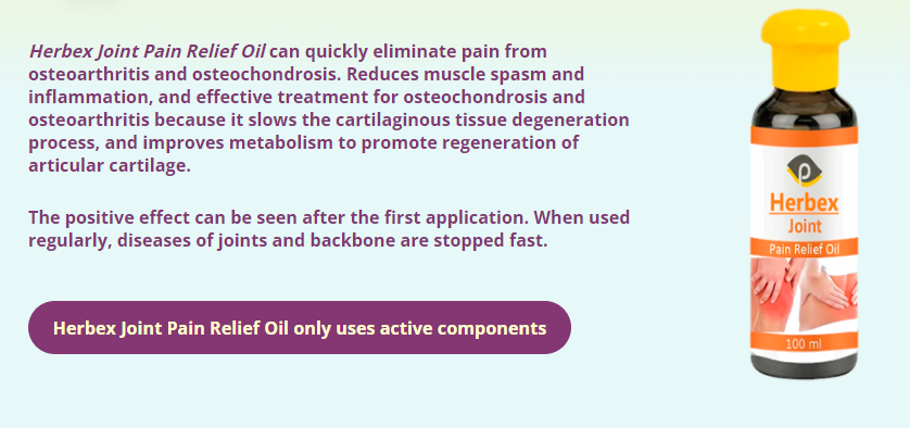 herbex joint pain relief oil